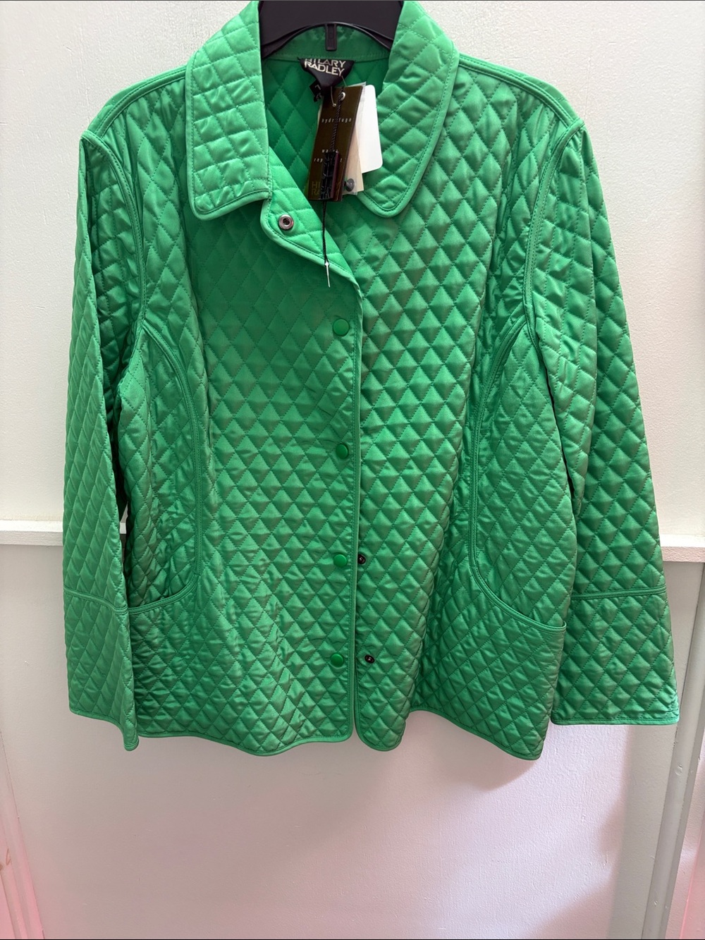 Hadley Quilted Green Puffer Jacket - Women’s Lightweight Coat- NWT